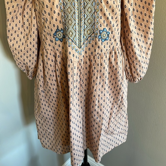 Anthropologie Embroidered Tunic Mini Dress. Size XS perfect - Picture 11 of 16